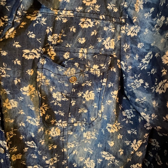 XL Jean floral shirt - Bluenotes - Picture 2 of 4